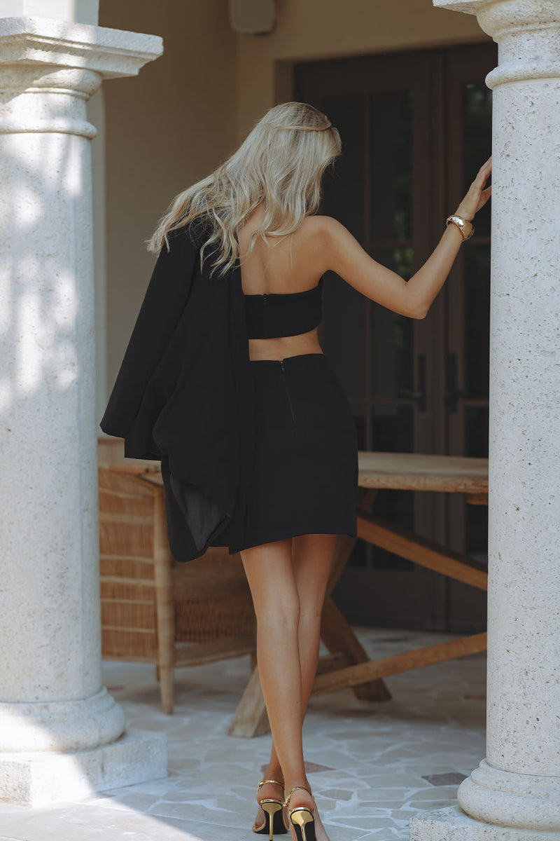 IRIS MINI SKIRT - BLACK