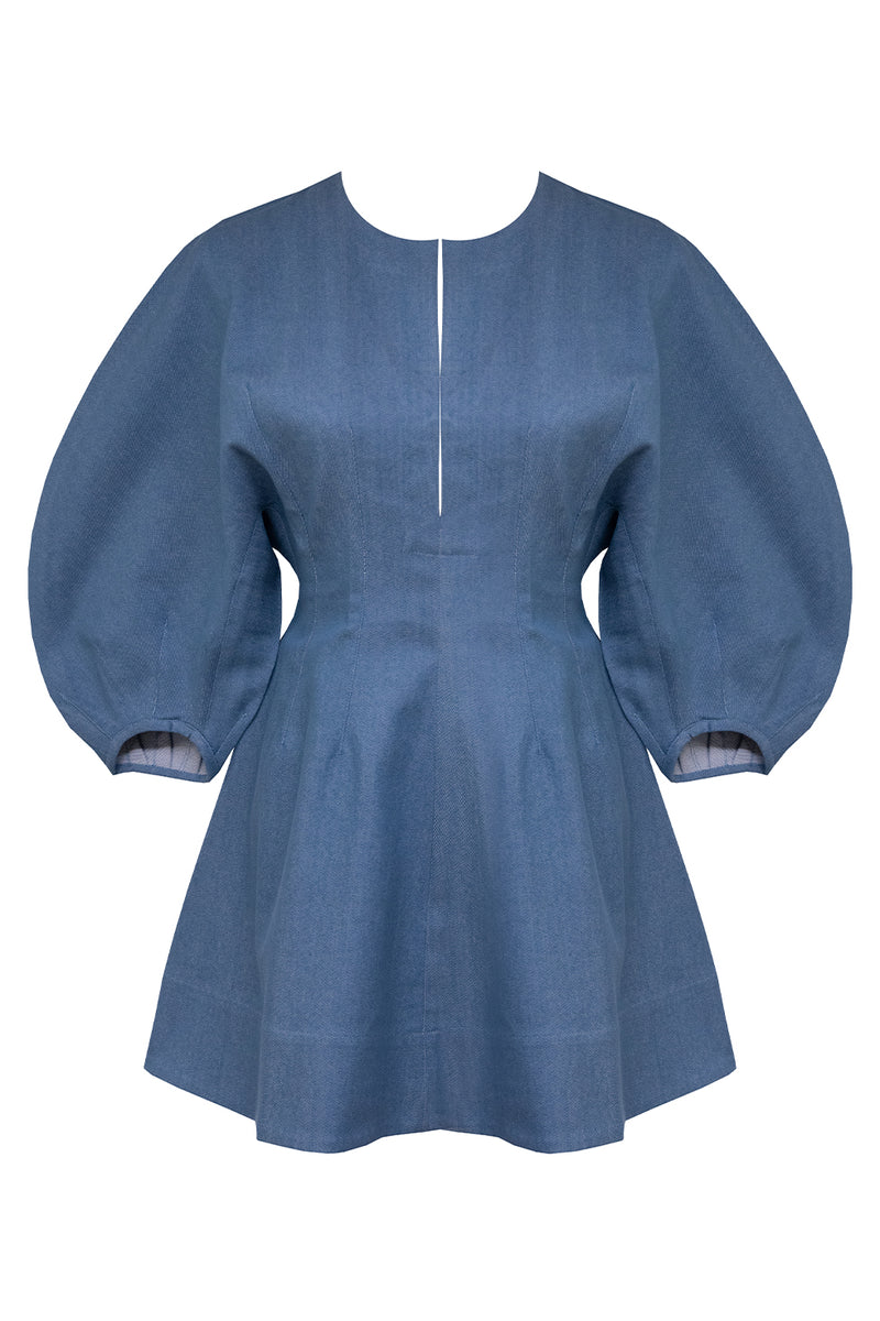 YAOURA MINI DRESS - DENIM