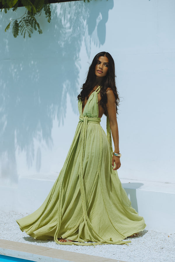 FARANAH MAXI DRESS - SAGE