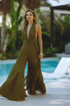 ZELIE JUMPSUIT - OLIVE GREEN