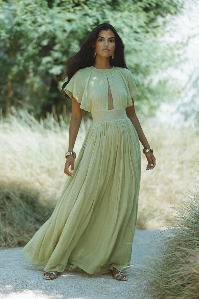 NATASSIA MAXI DRESS - SAGE