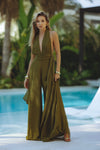 ZELIE JUMPSUIT - OLIVE GREEN