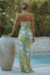 VELZY STRAPLESS DRESS - ANACAPRI LEMON