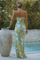 VELZY STRAPLESS DRESS - ANACAPRI LEMON