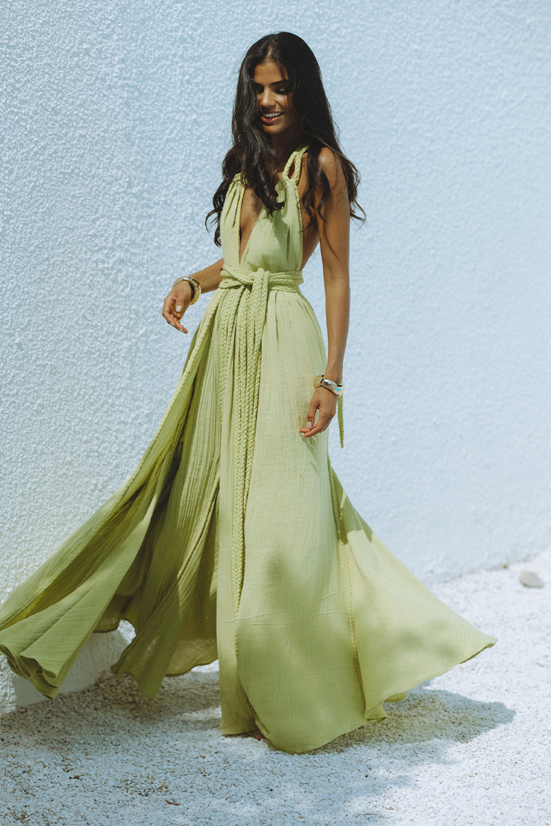 FARANAH MAXI DRESS - SAGE