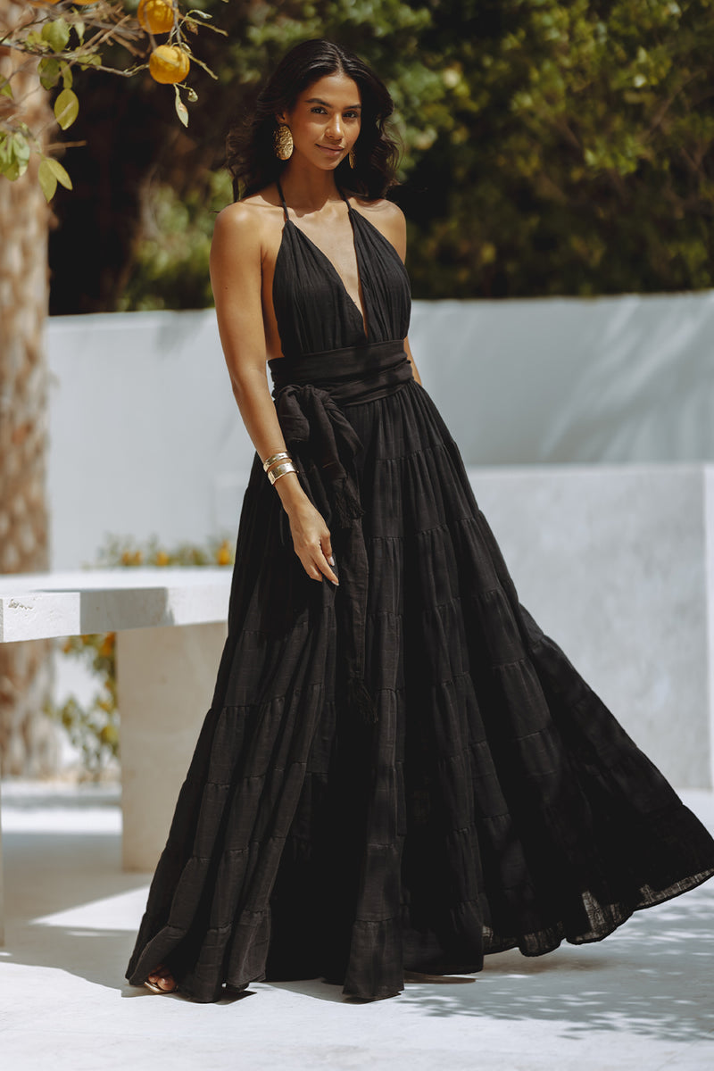 WILMA MAXI DRESS - BLACK