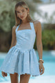 SABINE MINI DRESS - ICE BLUE