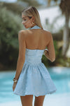 SABINE MINI DRESS - ICE BLUE