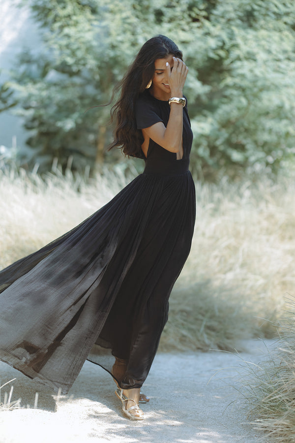 NATASSIA MAXI DRESS - BLACK