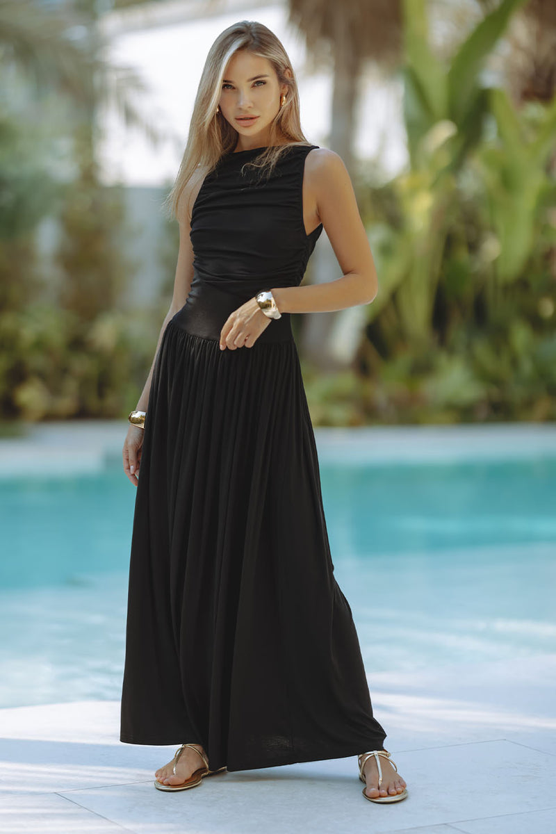 NALLA MAXI DRESS - BLACK