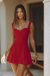 BETHANI MINI DRESS - CHERRY