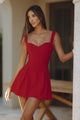 BETHANI MINI DRESS - CHERRY