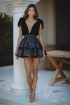 ALESSANDRA MINI DRESS - BLACK