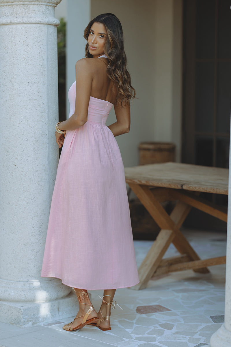 LOCKLEA MIDI DRESS - PINK