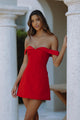 EBONY MINI DRESS - RED