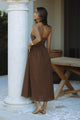 LOCKLEA MIDI DRESS - CHOCOLATE