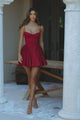 REMY MINI DRESS - WINE