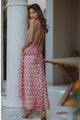 CYREL PRINTED MAXI DRESS - RED SPOT