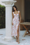 ESRA MIDI DRESS - PINK FLORAL