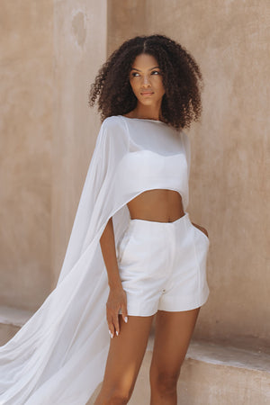 EMMARTA SHORTS - WHITE