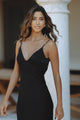 CAPRI SLIP DRESS - BLACK