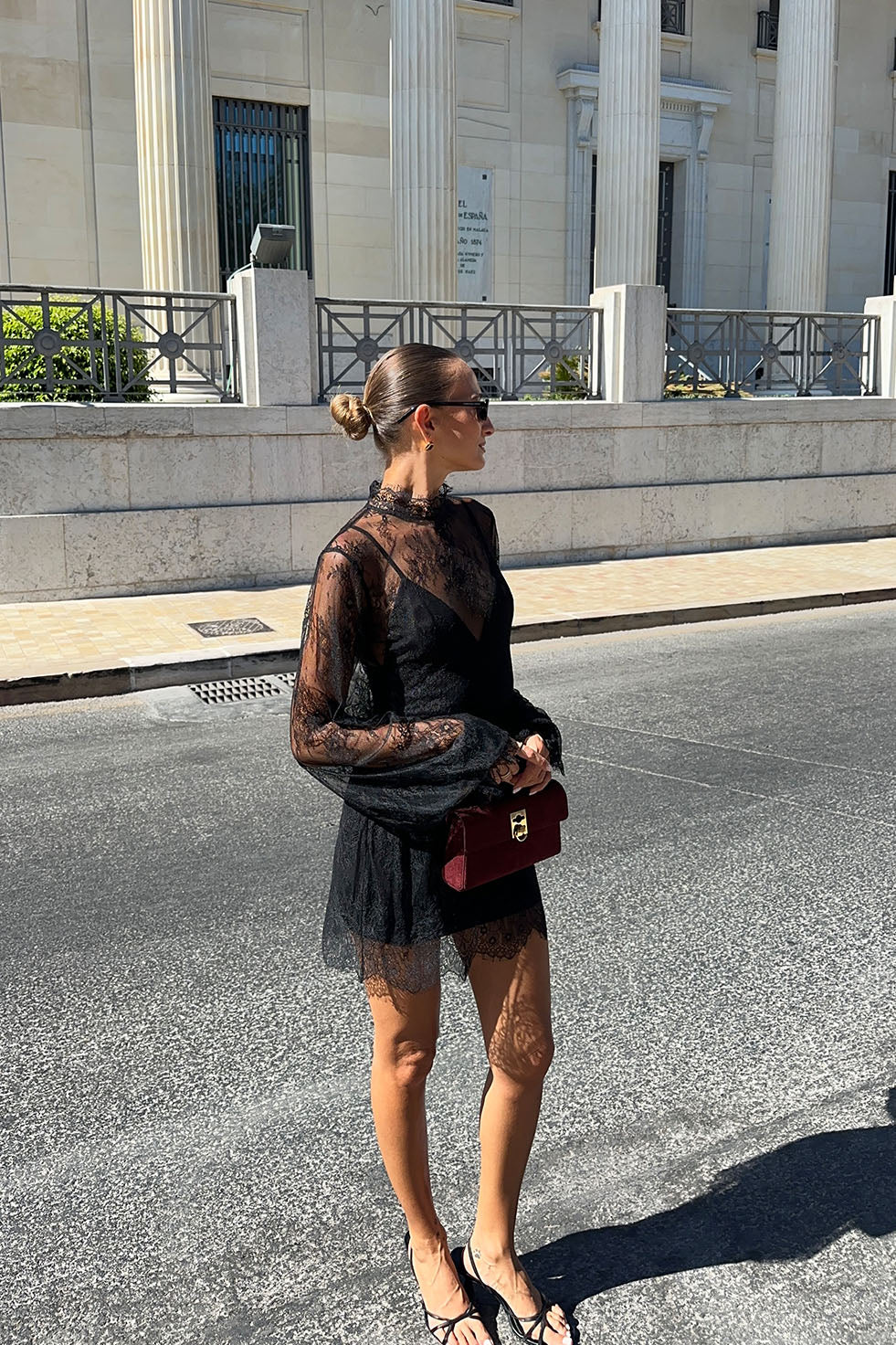 MIA LACE MINI DRESS - BLACK – CHIC LE FRIQUE