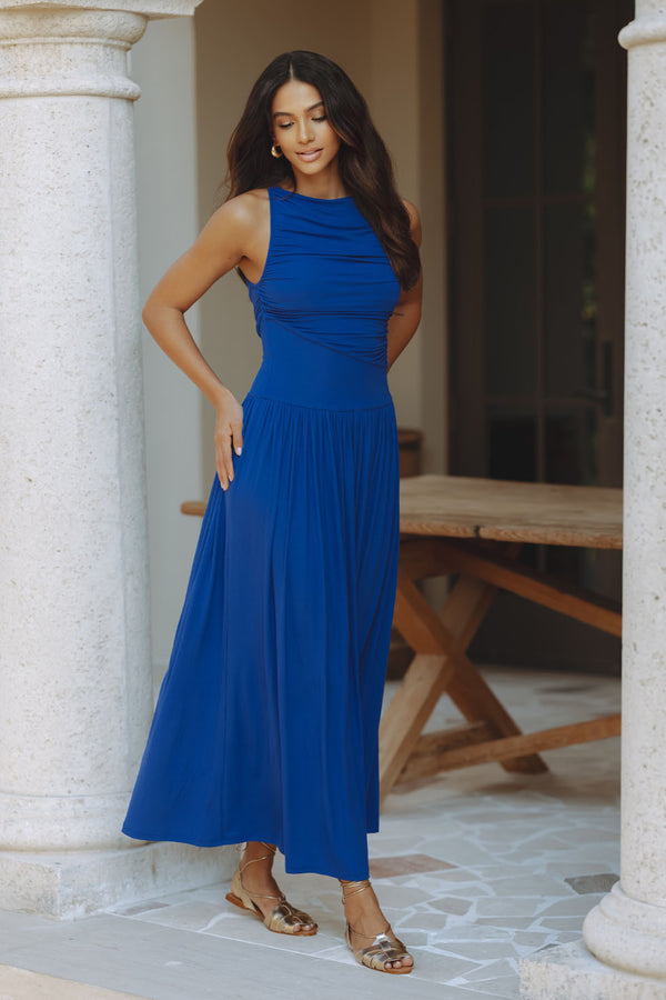 NALLA MAXI DRESS - ROYAL