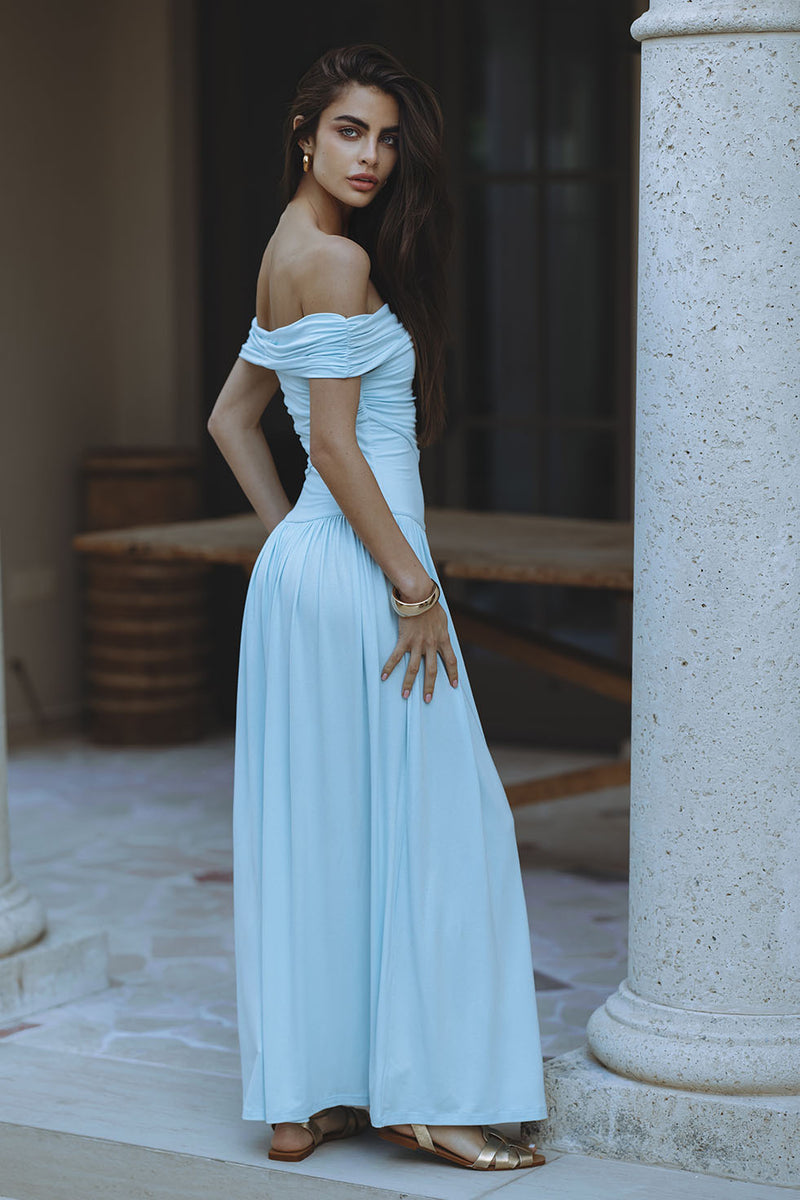 MANALLA MAXI DRESS - SKY BLUE