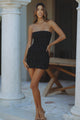 ROSALINE MINI DRESS - BLACK