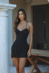 ODEZA MINI DRESS - BLACK