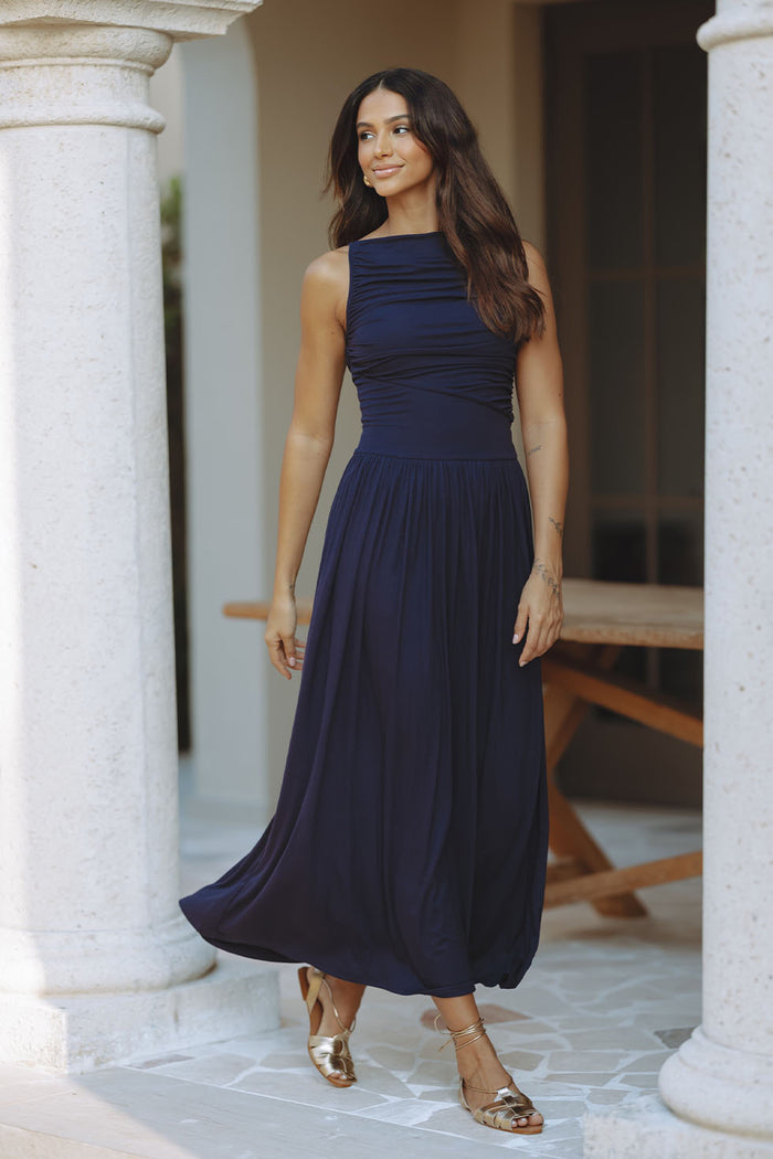 NALLA MAXI DRESS - NAVY