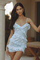 AISHA MINI DRESS - SKY BLUE