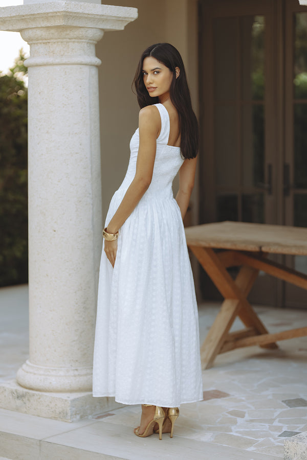 NEVAH MAXI DRESS - WHITE