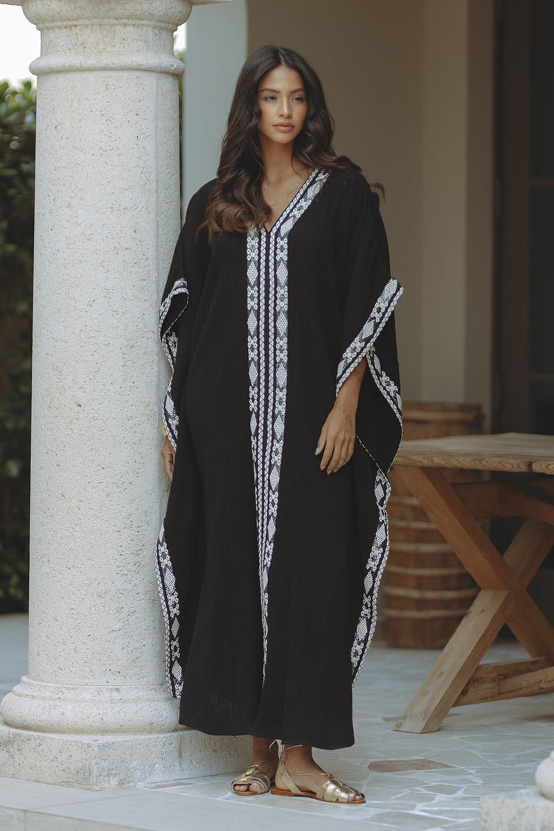 AYESHA KAFTAN - BLACK