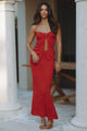 APHRODITE MAXI SKIRT - RED