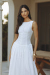 NEVAH MAXI DRESS - WHITE