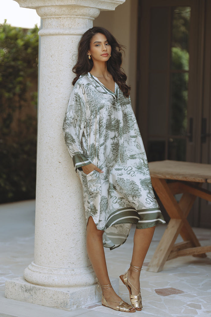 BOTANIC KAFTAN - GREEN