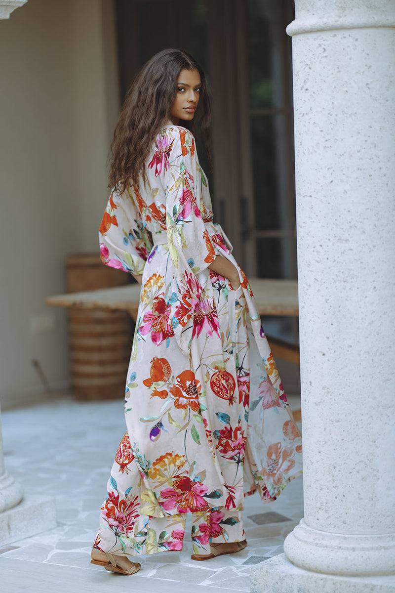 SIENNA KIMONO - POMEGRANATE BLOOM