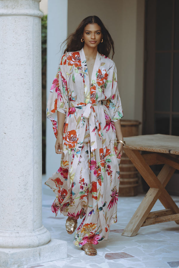 SIENNA KIMONO - POMEGRANATE BLOOM