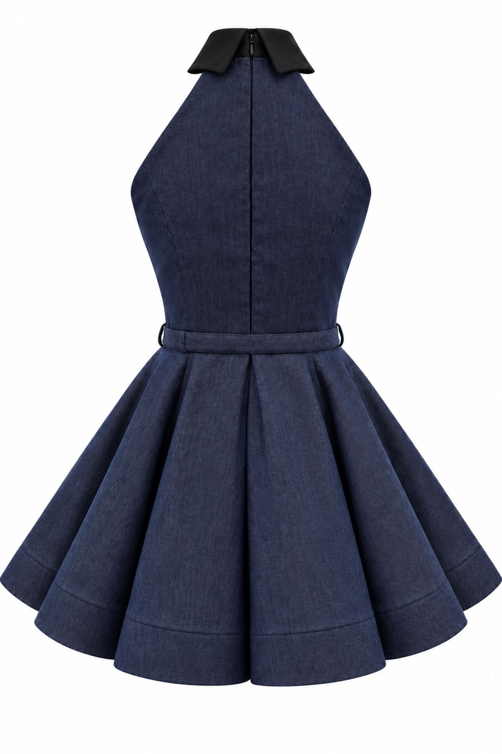 EMMA DENIM MINI DRESS - DARK BLUE