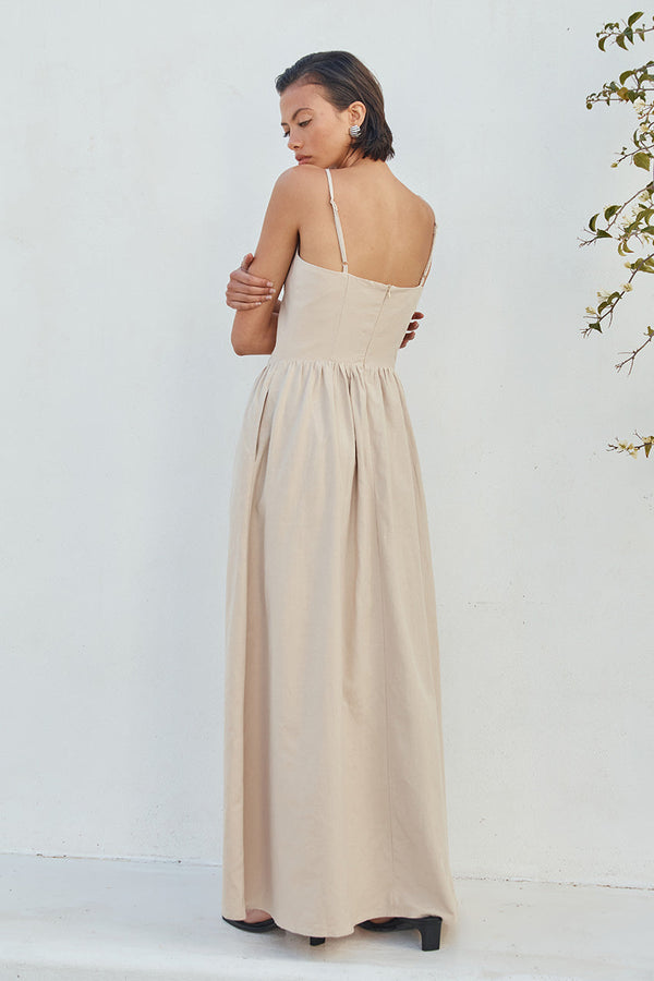 WINSLET MIDI DRESS - SAND