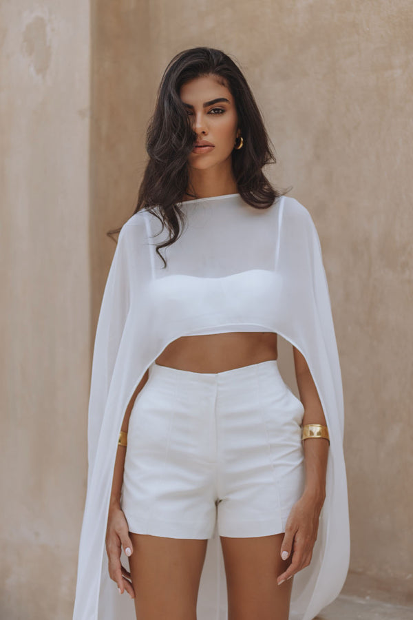 EMMARTA CAPE TOP - WHITE