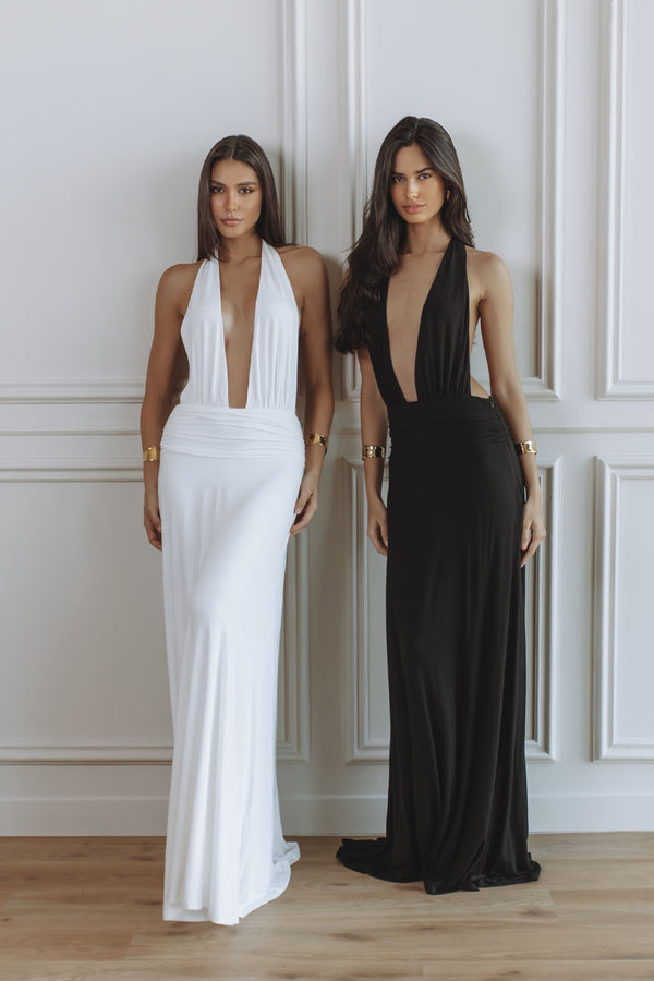 FRANCINE JERSEY MAXI DRESS - BLACK
