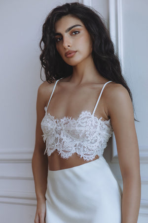 LINELLA LACE BRALETTE - IVORY