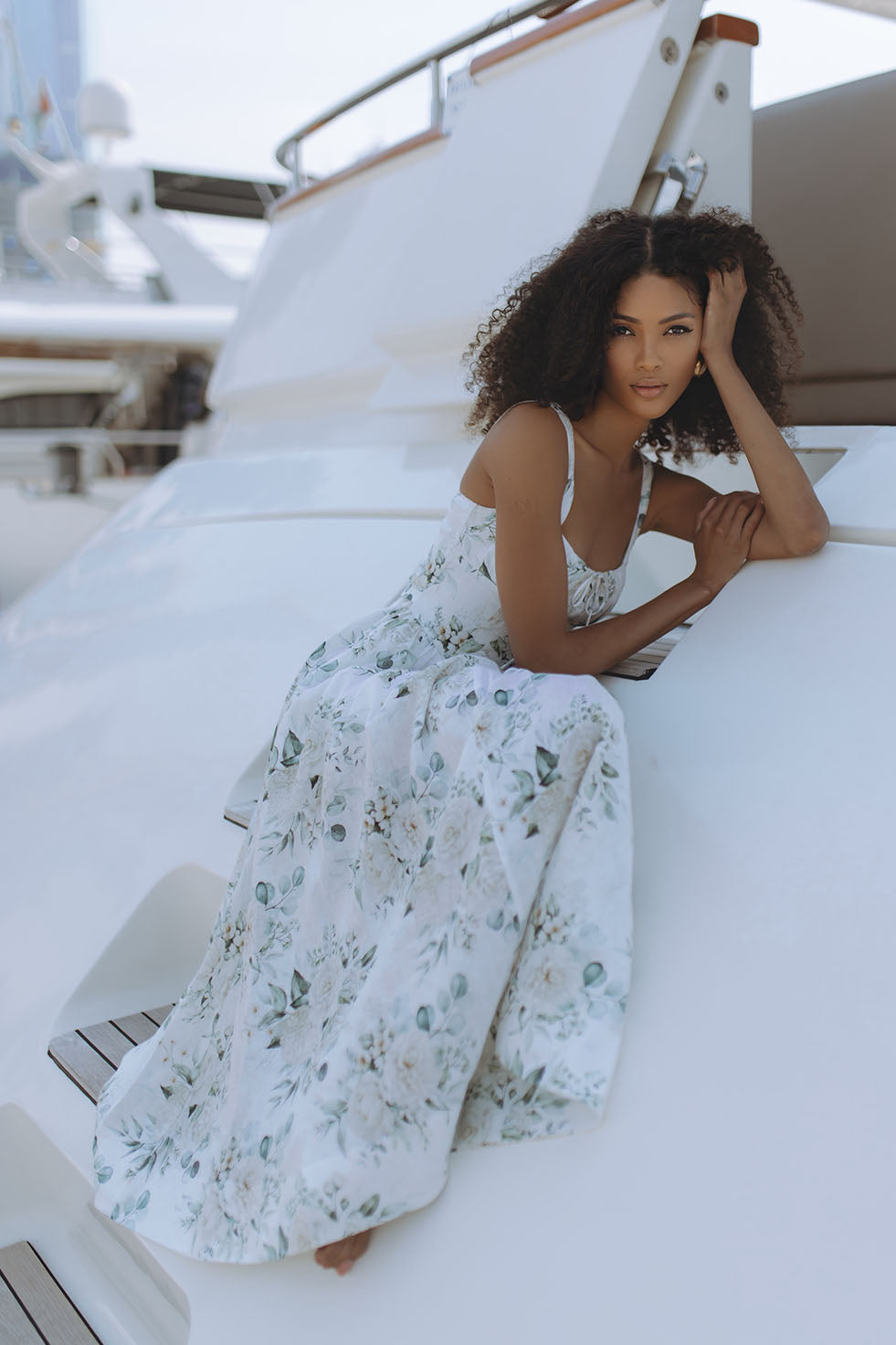 MILAN LINEN MIDI DRESS - MINT ROSE CHIC LE FRIQUE MILAN LINEN MIDI DRESS - MINT ROSE CHIC LE FRIQUE