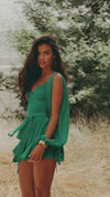 GAIA MINI DRESS - PERSIAN GREEN