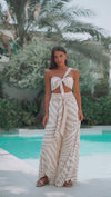 LEYA SET - BEIGE/ZEBRA PRINT