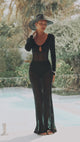 NEISHA MAXI DRESS - BLACK