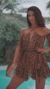 CARLA MINI DRESS - LEOPARD