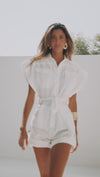 CAITY PLAYSUIT - OFF WHITE